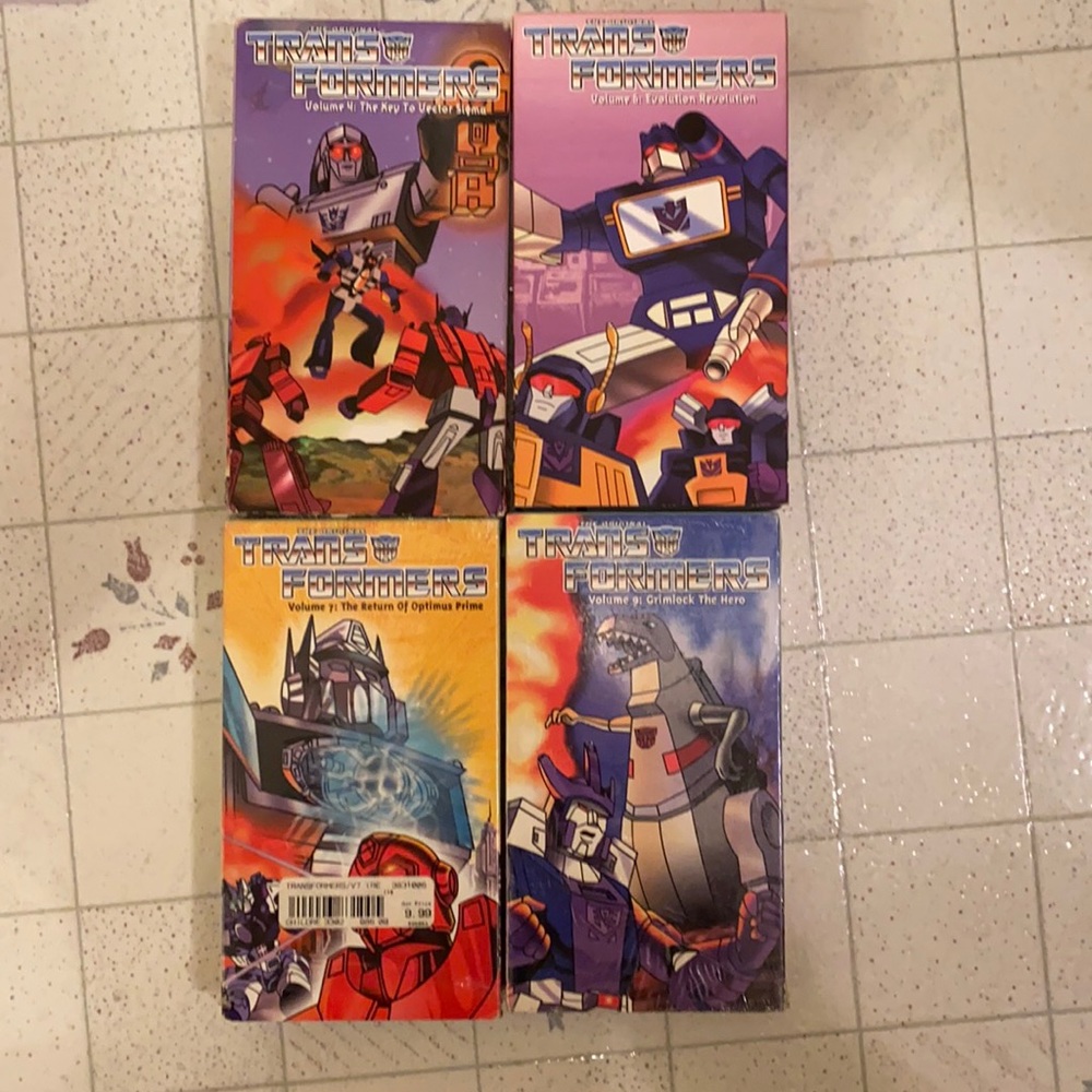 The original Transformers on VHS